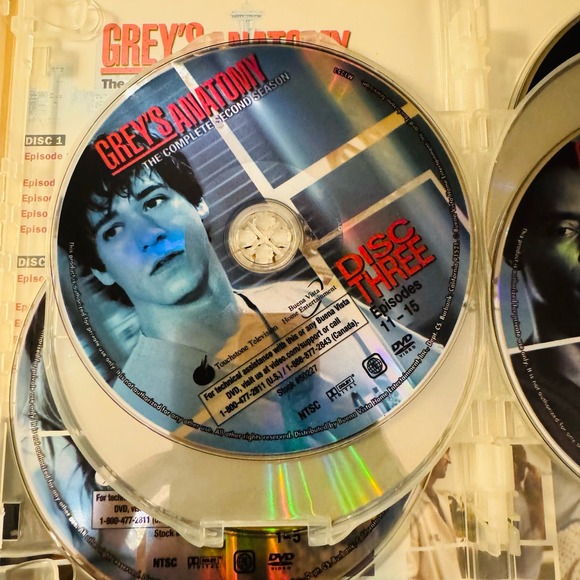 Grey's Anatomy The Complete Second Season Uncut Six Discs Episodes 1 -27 - Picture 6 of 9